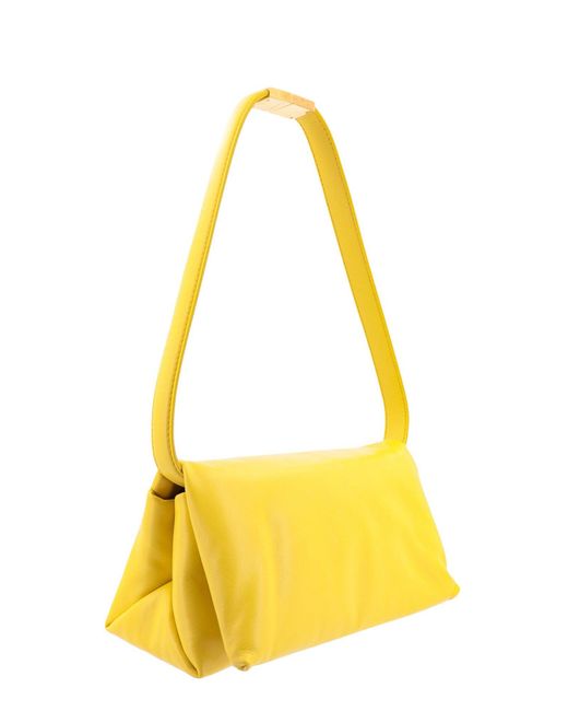 Marni Yellow Leather Shoulder Bags