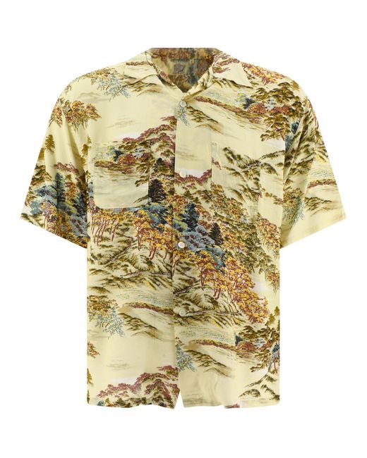 Orslow Metallic Hawaiian Shirt Shirts for men