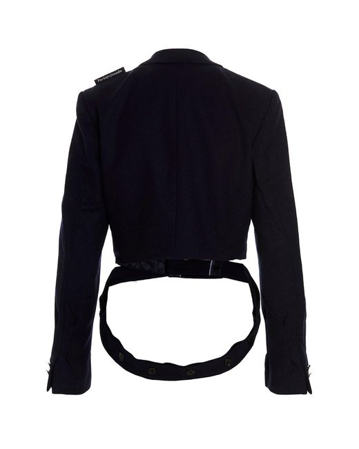 1/OFF Black 'cropped' Blazer Jacket