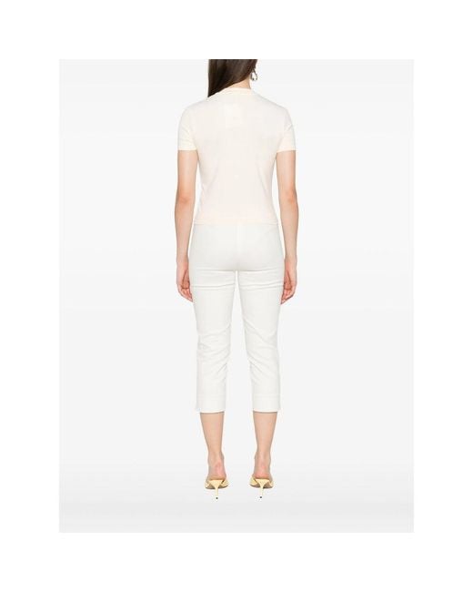 Jacquemus Natural Le T-Shirt Gros Grain