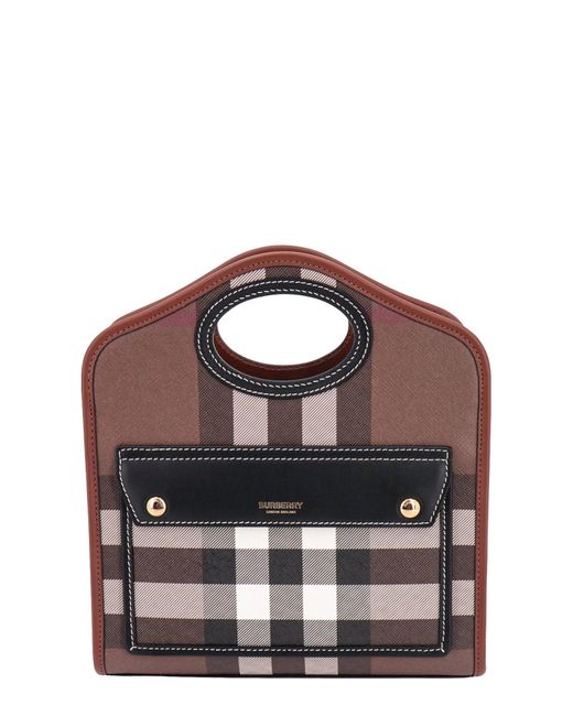 Burberry Brown Pocket Handbag