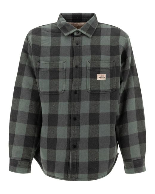 Stussy Gray "Check" Overshirt for men