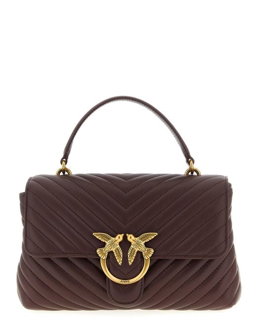 Love Lady Puff Classic Borse A Mano Marrone-Donna di Pinko in Brown