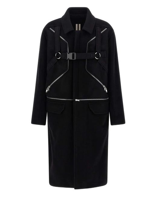 Rick Owens Black 'Blixa Jumbo Mac' Coat for men