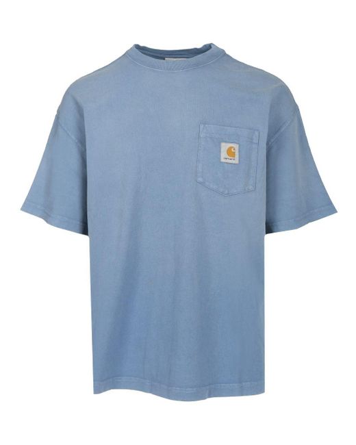 Carhartt Blue Hudson Pocket T-Shirt for men