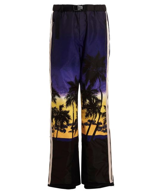 Palm Angels Blue 'Palm Sunset’ Ski Pants