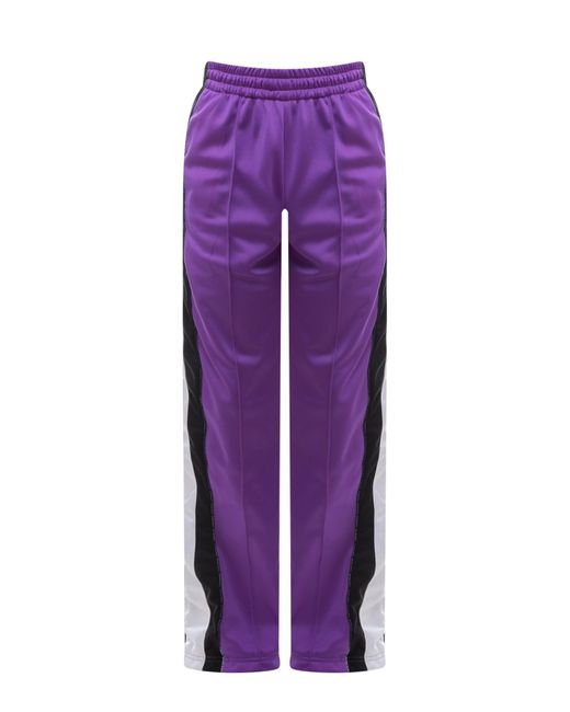 VTMNTS Purple Jogging Trouser With Logoed Side Band for men