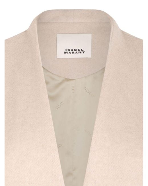 Isabel Marant Natural Wool Coat