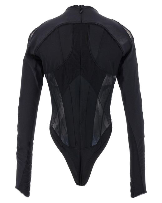 Multi-Layer Lingerie Intimo Nero di Mugler in Black