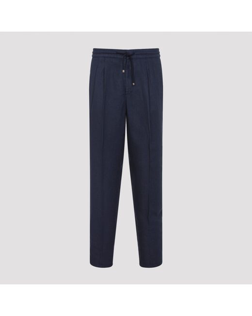 Brunello Cucinelli Blue Pants for men