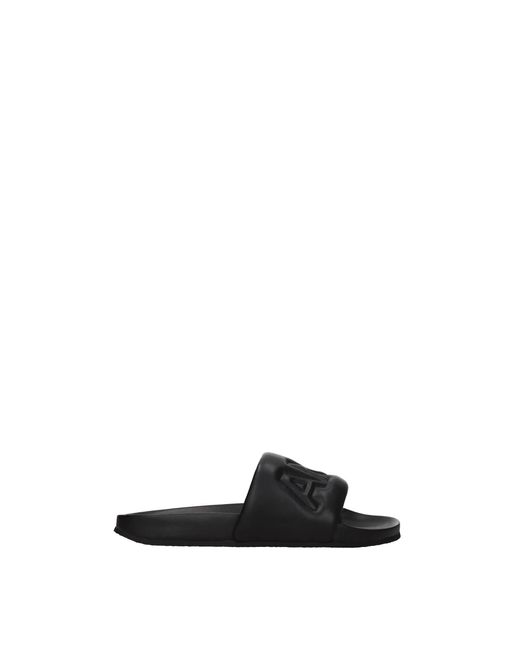 Amiri Black Slippers And Clogs Leather for men