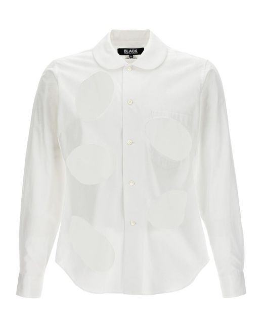 Comme des Garçons White Cut-out Shirt Shirt, Blouse