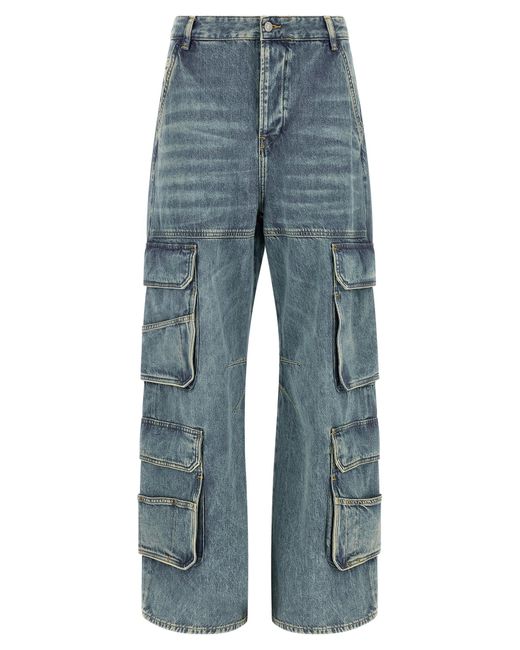 D-Sire-Cargo-D Jeans Celeste-Donna di DIESEL in Blue