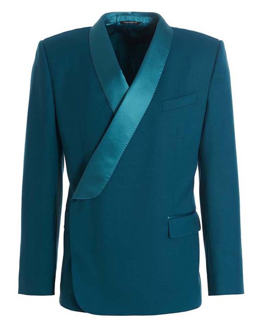 Dolce & Gabbana Blue Tailored Blazer for men