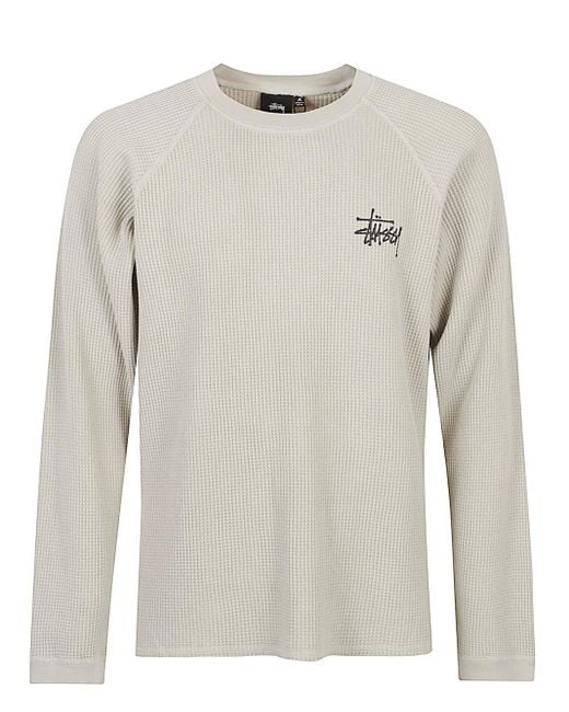 Stussy Gray Sweaters Light And Natural for men