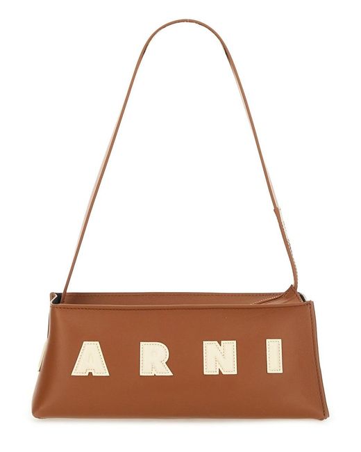 Baguette "Museum" Bag-Donna di Marni in Brown