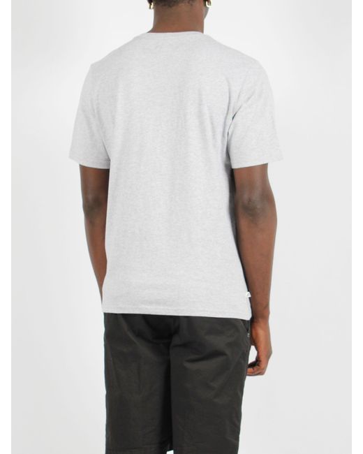 Autry Gray Melange Cotton T-Shirt for men