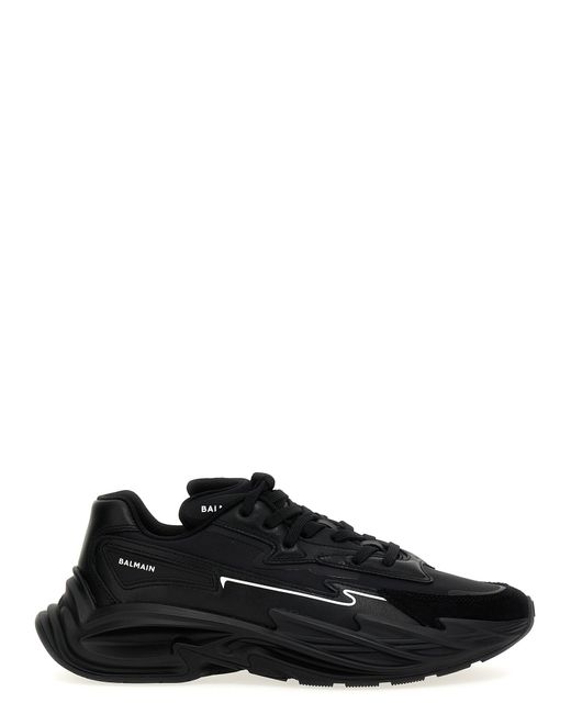 Run-Row Sneakers Nero di Balmain in Black da Uomo