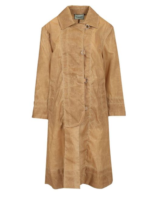 DURAZZI MILANO Natural Leather Effect Raincoat Coats