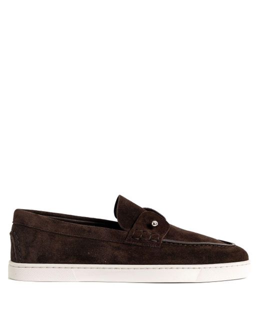 Chambeliboat Leather Loafers-Uomo di Christian Louboutin in Brown da Uomo