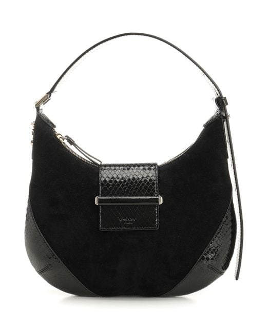 Jimmy Choo Bar Hobo Bag Shoulder Bags Black