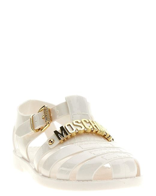 Moschino Jelly Sandals White in Natural Lyst
