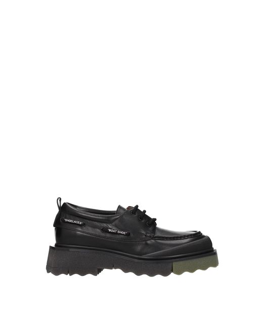 Off-White c/o Virgil Abloh Black Lace Up And Monkstrap Leather Military Green for men