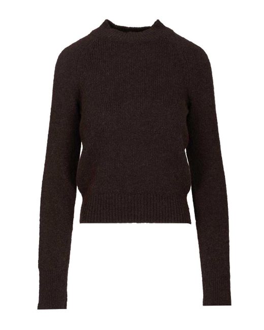 Dries Van Noten Black Fitted Sweater Knitwear