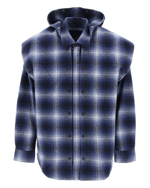 Overshirt In Flanella di Y. Project in Blue