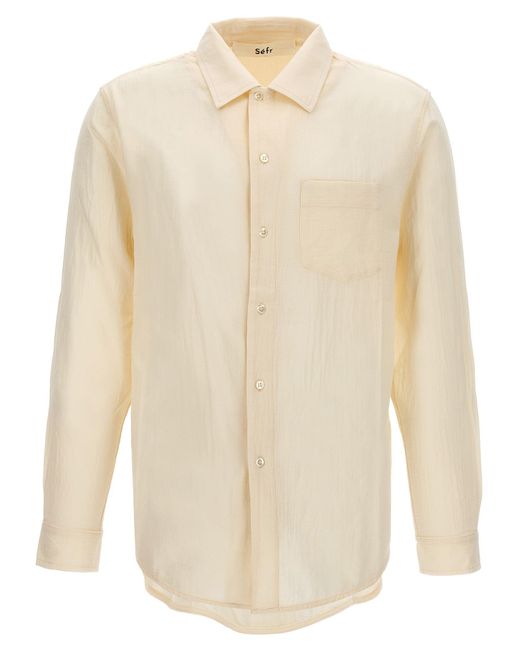 Séfr White Leo Shirt, Blouse for men