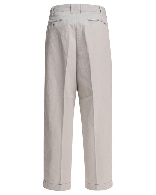 Baggy Trousers-Uomo di Beams Plus in Gray da Uomo