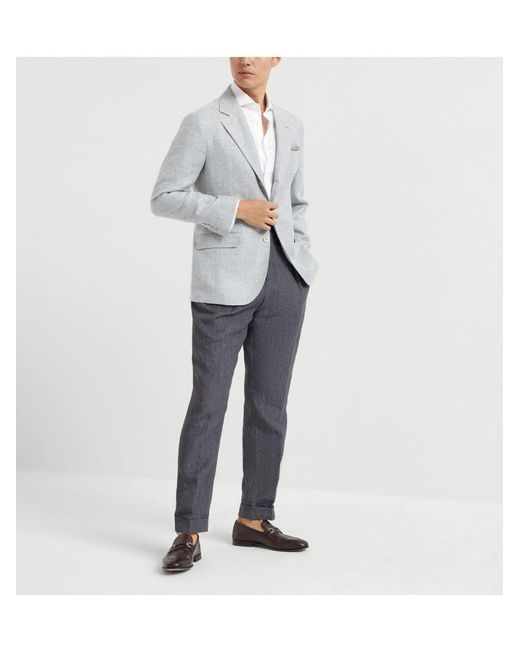 Camicia di Brunello Cucinelli in White da Uomo