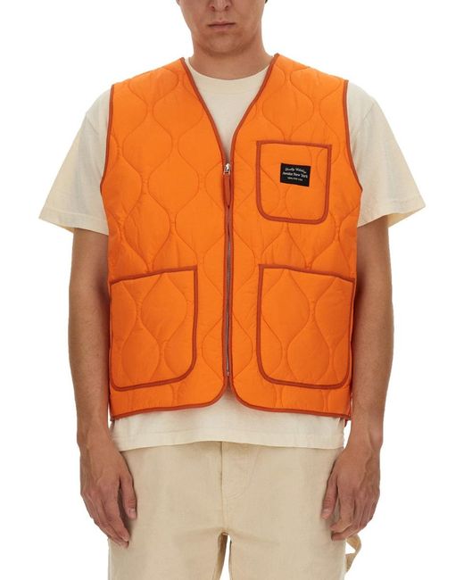Vests With Logo-Uomo di AWAKE NY in Orange da Uomo