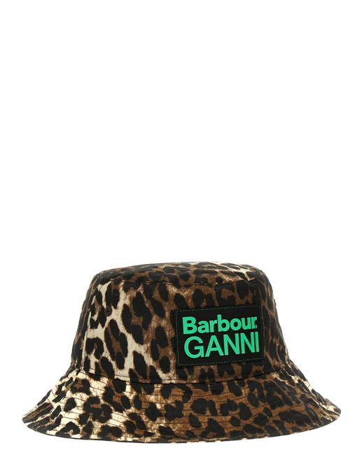 Bucket Hat X Ganni Cappelli Multicolor di Barbour in Brown