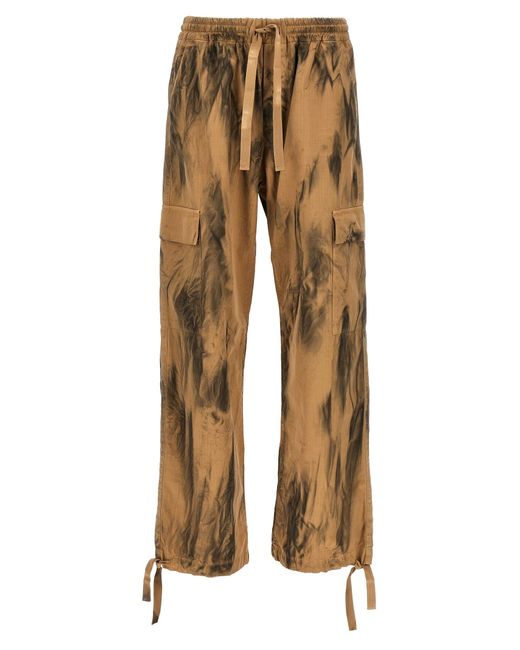 MSGM Natural Dirty-effect Cargo Pants for men