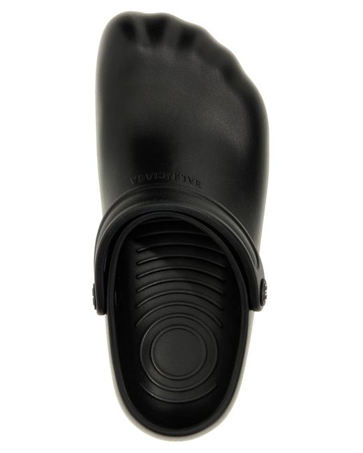 Balenciaga Black Sunday Molded Flat Shoes for men