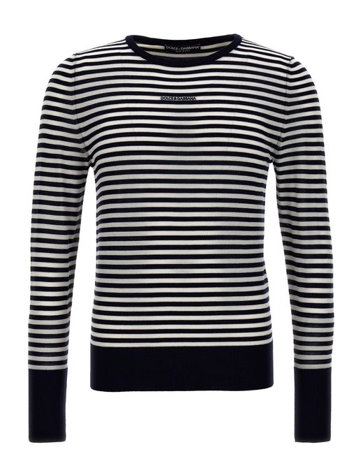 Dolce & Gabbana Black Striped Sweater Sweater, Cardigans for men