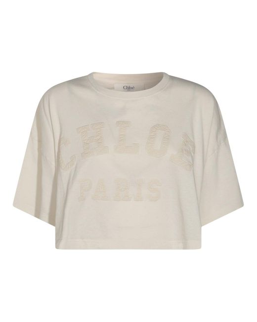 T-Shirts And Polos Coconut Milk-Donna di Chloé in Natural