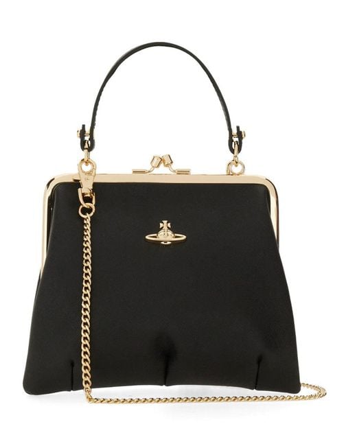 Vivienne Westwood Black Granny Frame Bag
