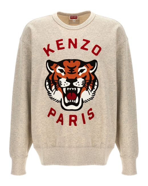 KENZO Gray 'Lucky Tiger' Sweatshirt for men