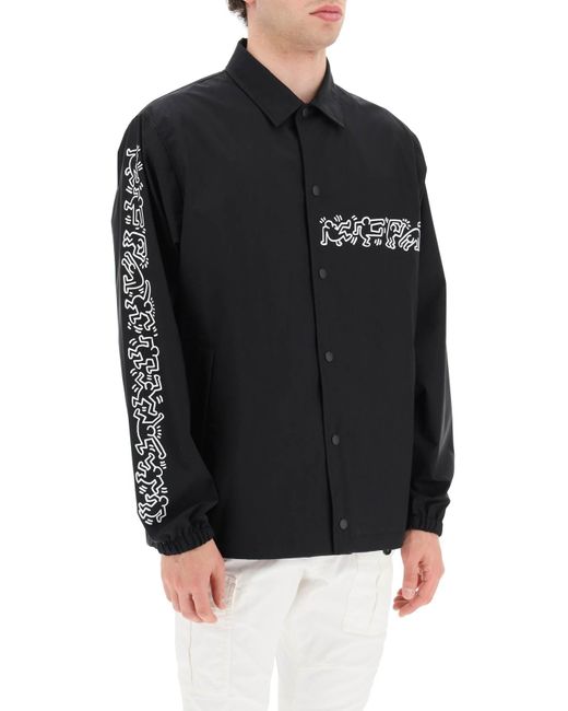 Junya Watanabe Black Keith Haring Overshirt Jacket for men