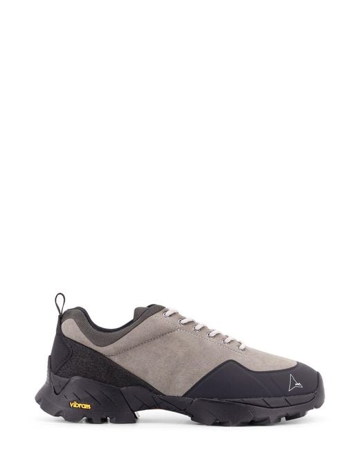 Roa Gray Neal Low-Top Suede Sneakers for men