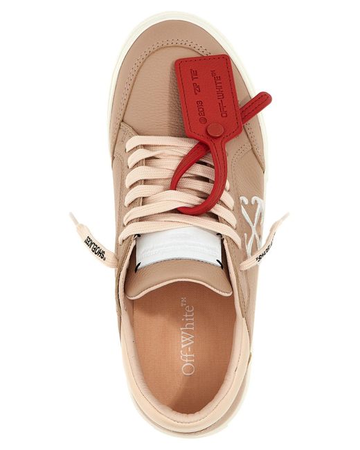 Off-White c/o Virgil Abloh Pink Off- 'New Low Vulcanized' Sneakers