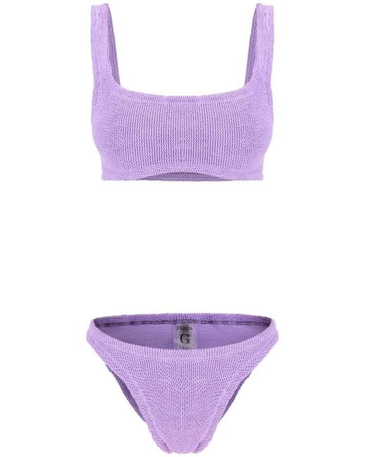 Hunza G Purple Xandra Bikini Set