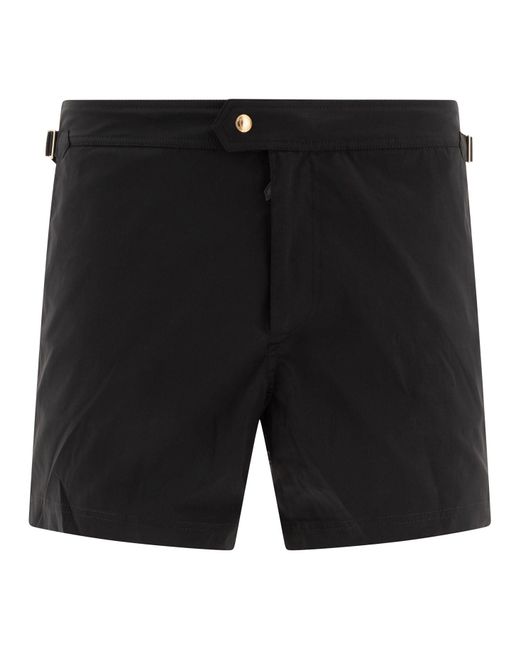 Tom Ford Black Mini Polyester Swimwear for men