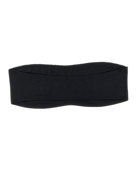 Mc2 Saint Barth Black Rebby Bikini Top