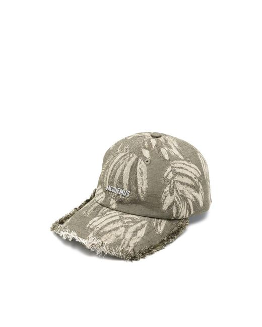Cappelli Cotone-Uomo di Jacquemus in Gray da Uomo