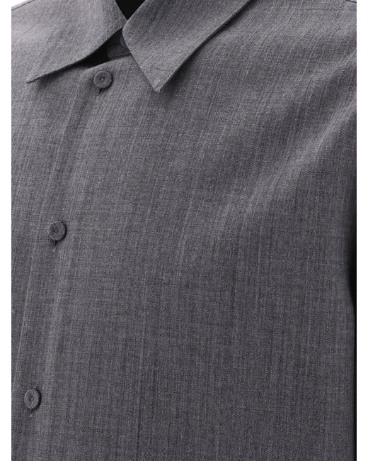 Jil Sander Gray Wool Shirt for men