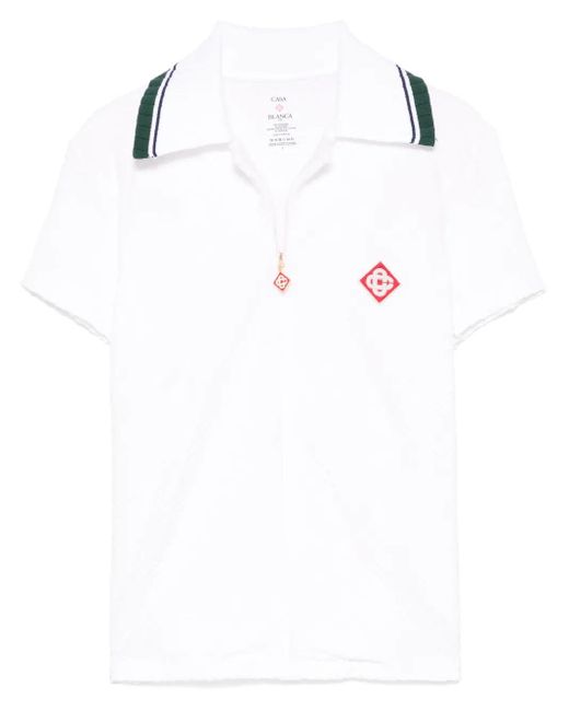 Camicia Da Colletto A Coste Di di Casablanca in White