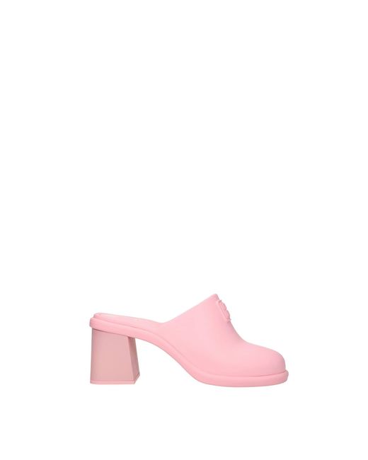Miu Miu Pink Slippers And Clogs Rubber